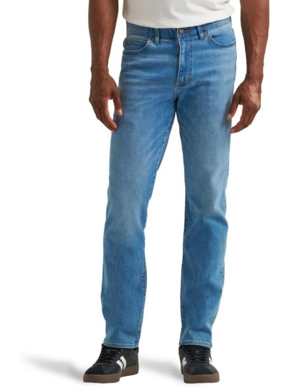 Men's Slim Straight Leg Jeans, Extreme Motion Stretch, Comfortable Fit, Casual